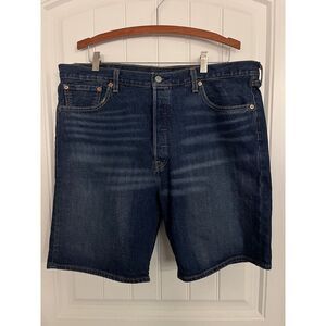 Levis 501 Jean Shorts Womens Sz 38‎ X 9 High Rise Medium Wash Button Fly